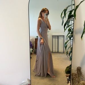 Light Gray Bridesmaids Dress